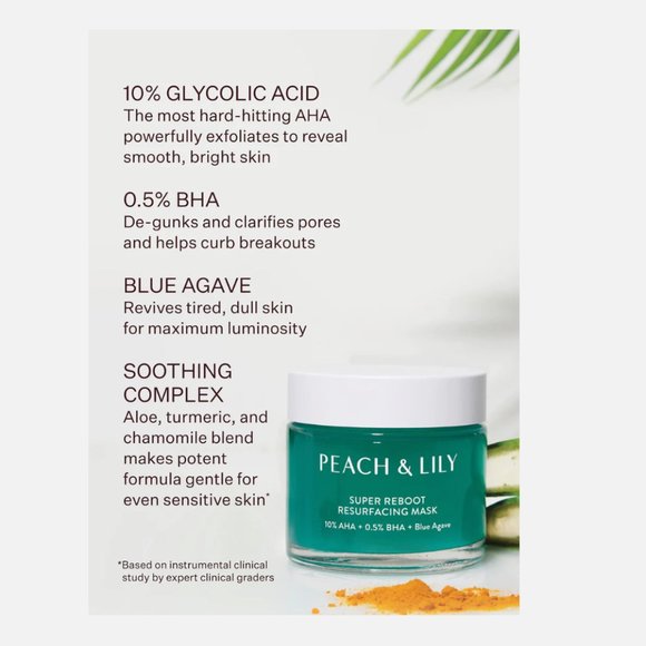 PEACH & LILY Super Reboot Resurfacing Mask Mini (NEW, UNOPENED) - Picture 5 of 8